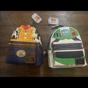 Buzz light year and Woody loungefly mini backpack Combo